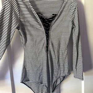 Women’s stripped Bodysuit